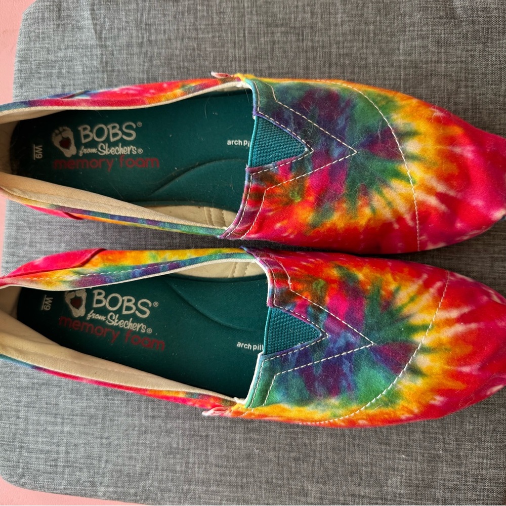 BOBS from Skechers Colorful Tie-Dye Slip-Ons